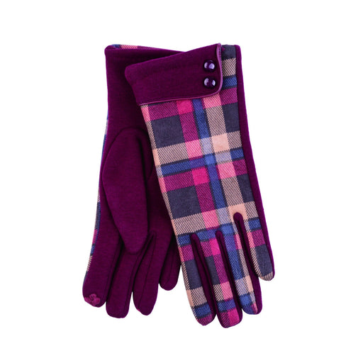 Ladies Button Cuff Glove - Heritage Of Scotland - OXBLOOD