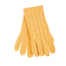 Ladies Cable Lambswool Mix Glove Ochre - Heritage Of Scotland - OCHRE