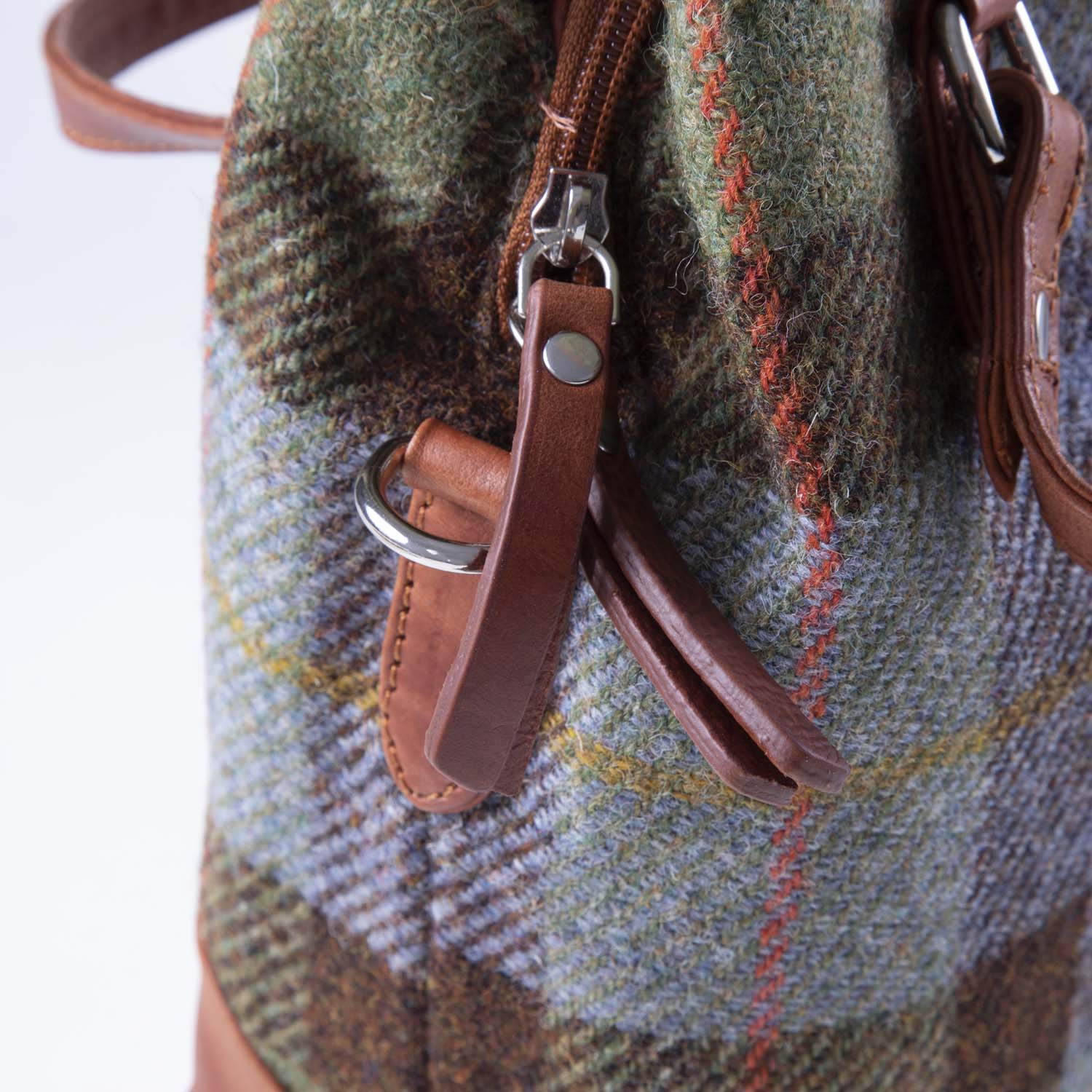 Ladies Ht Hand Bag - Heritage Of Scotland - LOVAT CHECK / TAN