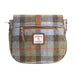 Ladies Ht Leather Flap Over Bag Lovat Check / Tan - Heritage Of Scotland - LOVAT CHECK / TAN