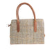 Ladies Ht Leather Hand Bag Tan & Brown Herringbone / Tan - Heritage Of Scotland - TAN & BROWN HERRINGBONE / TAN