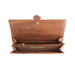 Ladies Ht Leather Long Purse Lt Brown Check / Tan - Heritage Of Scotland - LT BROWN CHECK / TAN