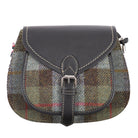 Ladies Ht Leather Shoulder Bag Lovat Check / Black - Heritage Of Scotland - LOVAT CHECK / BLACK