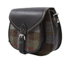 Ladies Ht Leather Shoulder Bag Lovat Check / Black - Heritage Of Scotland - LOVAT CHECK / BLACK