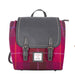 Ladies Ht Small Leather Backpack Cerise Check / Black - Heritage Of Scotland - CERISE CHECK / BLACK