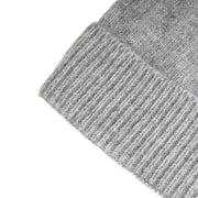 Ladies Plain Lambswool Mix Beanie Light Grey - Heritage Of Scotland - LIGHT GREY