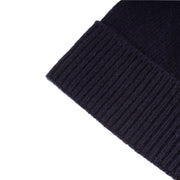 Ladies Plain Lambswool Mix Beanie Navy - Heritage Of Scotland - NAVY