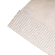 Ladies Plain Lambswool Mix Beanie White - Heritage Of Scotland - WHITE