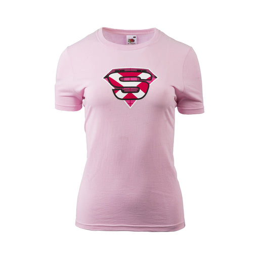 Ladies 'S' Superwoman S/S T-Shirt - Heritage Of Scotland - PINK