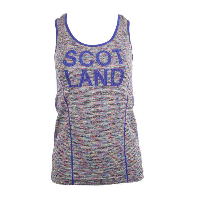 Ladies Scotland Gym Tank Top Blue - Heritage Of Scotland - BLUE