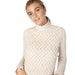 Ladies Trellis Sweater Chalk White - Heritage Of Scotland - CHALK WHITE