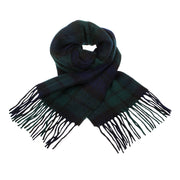 Lambswool Scottish Tartan Clan Scarf Black Watch - Heritage Of Scotland - BLACK WATCH