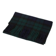 Lambswool Scottish Tartan Clan Scarf Black Watch - Heritage Of Scotland - BLACK WATCH