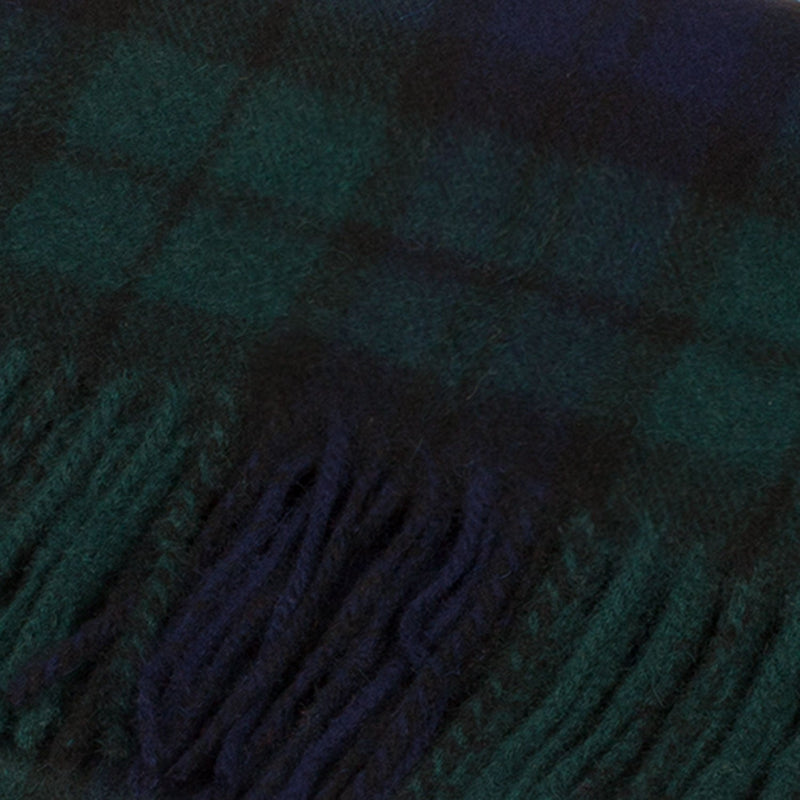 Lambswool Scottish Tartan Clan Scarf Black Watch - Heritage Of Scotland - BLACK WATCH