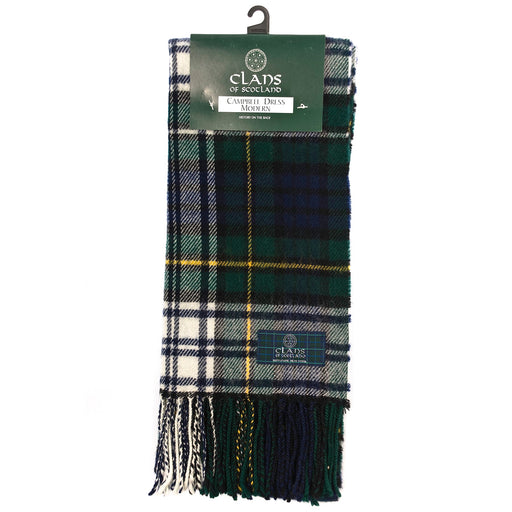 Lambswool Scottish Tartan Clan Scarf Campbell Dress - Heritage Of Scotland - CAMPBELL DRESS