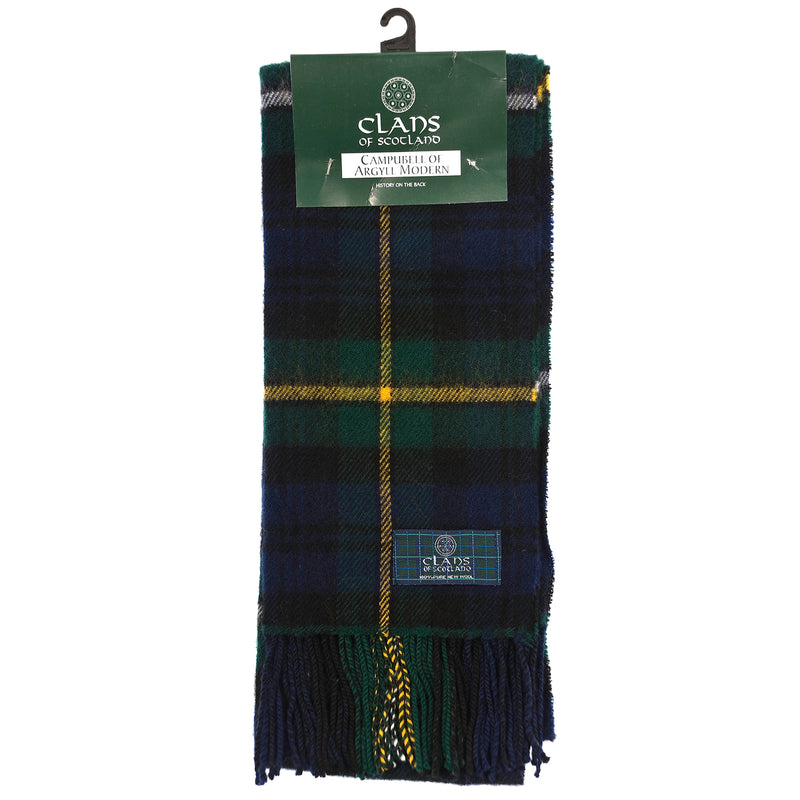 Lambswool Scottish Tartan Clan Scarf Campbell Of Argyll - Heritage Of Scotland - CAMPBELL OF ARGYLL