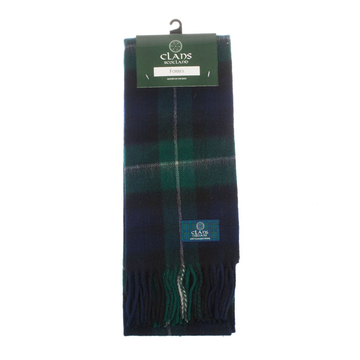 Lambswool Scottish Tartan Clan Scarf Forbes - Heritage Of Scotland - FORBES