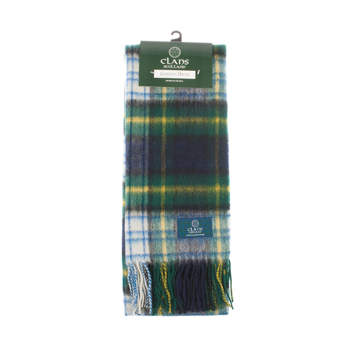 Lambswool Scottish Tartan Clan Scarf Gordon Dress - Heritage Of Scotland - GORDON DRESS