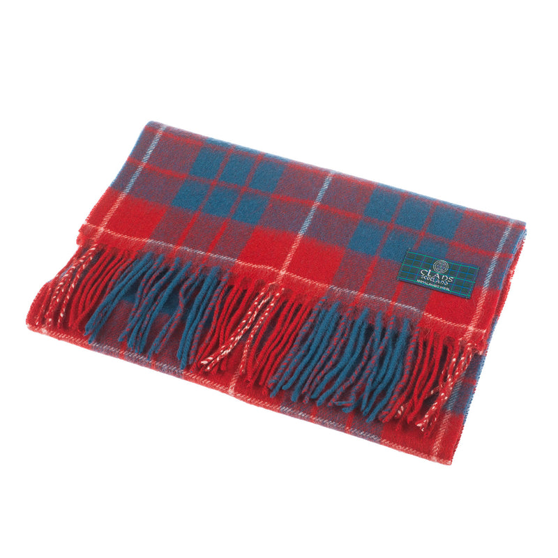 Lambswool Scottish Tartan Clan Scarf Hamilton Red - Heritage Of Scotland - HAMILTON RED