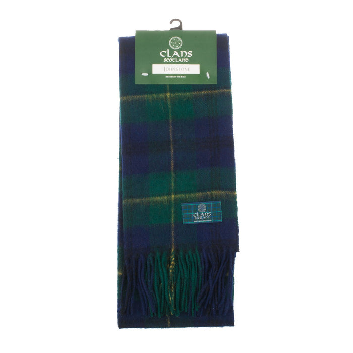 Lambswool Scottish Tartan Clan Scarf Johnstone - Heritage Of Scotland - JOHNSTONE
