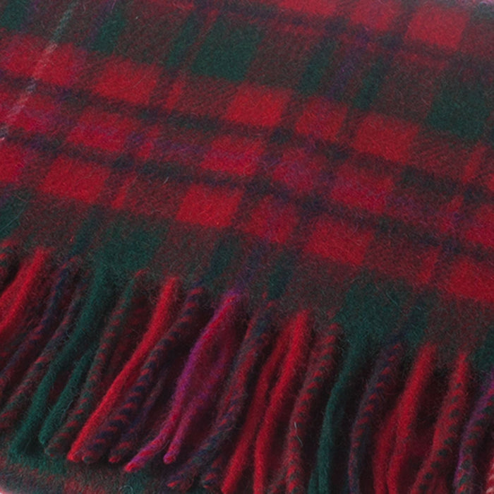 Lambswool Scottish Tartan Clan Scarf Mackinnon Red - Heritage Of Scotland - MACKINNON RED