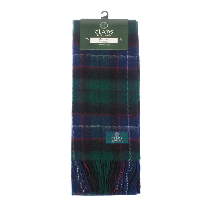 Lambswool Scottish Tartan Clan Scarf Mitchell - Heritage Of Scotland - MITCHELL