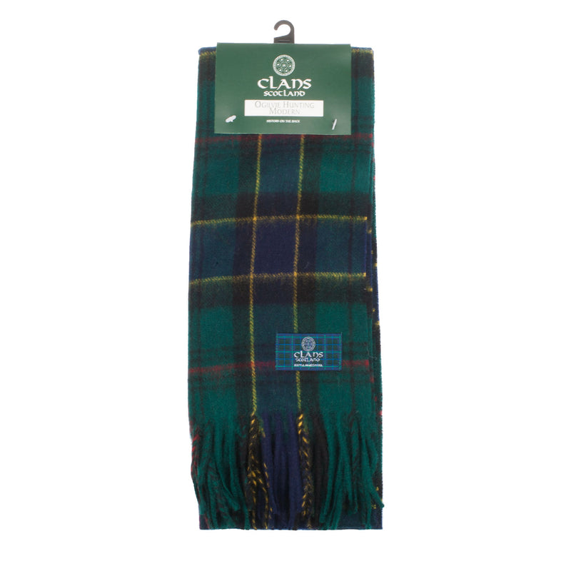 Lambswool Scottish Tartan Clan Scarf Ogilvie Hunting - Heritage Of Scotland - OGILVIE HUNTING