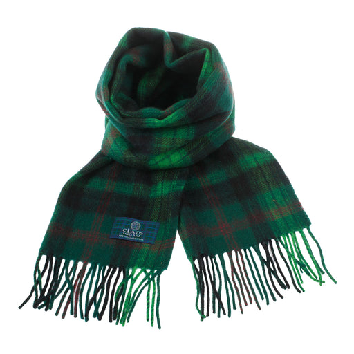 thumbnail image 2 of Authentic Clan Ross Tartan Scarf – 100% Wool, Made In UK, Fringed Finish (10x54 Inches) 2 of 6