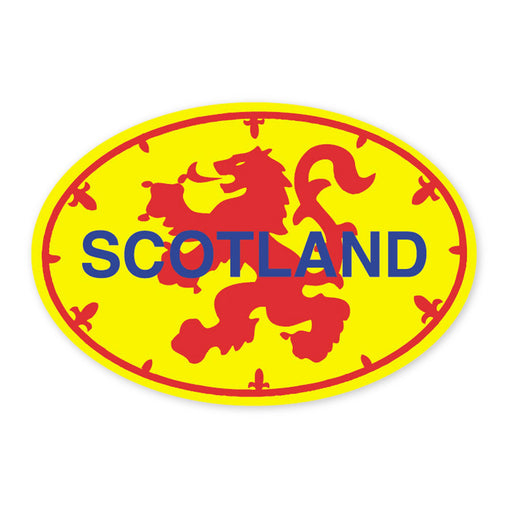 Lion Rampant Scotland Oval Sticker - Heritage Of Scotland - N/A