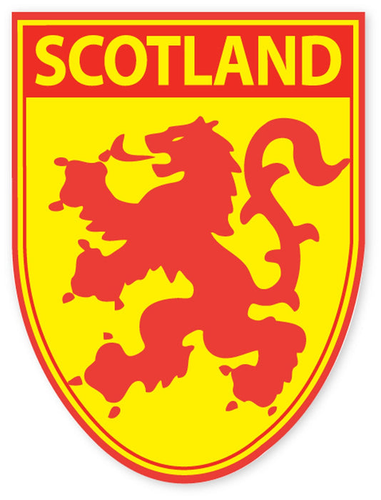 Lion Rampant Shield Sticker - Heritage Of Scotland - NA