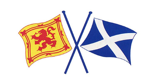 Lion Rampant&Saltire Cross Flags Sticker - Heritage Of Scotland - NA