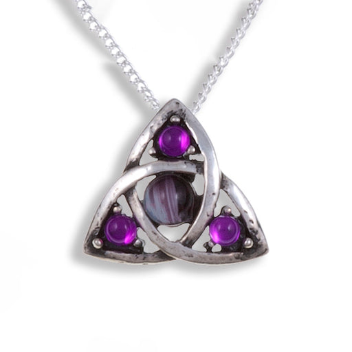 Love Knot Pendant Amethyst - Heritage Of Scotland - AMETHYST