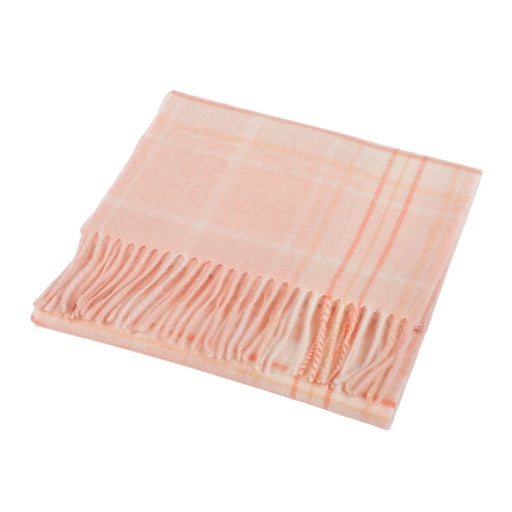 Lyle & Scott 100% Cashmere Scarf Baby Pink / Toledo - Heritage Of Scotland - BABY PINK / TOLEDO