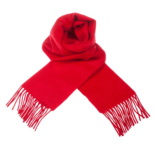 Lyle & Scott 100% Cashmere Scarf Red - Heritage Of Scotland - RED