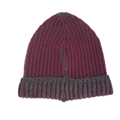 Marchbrae Gents Lamaine 2 Colour Beanie Charcoal Mix - Heritage Of Scotland - CHARCOAL MIX