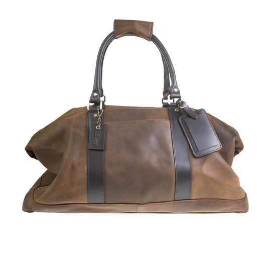 Marcus Leather Weekender Bag Brown - Heritage Of Scotland - BROWN