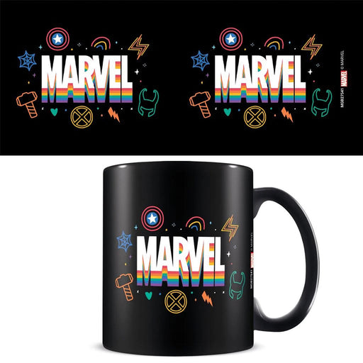 Marvel Pride (Rainbow) Black Mug - Heritage Of Scotland - NA