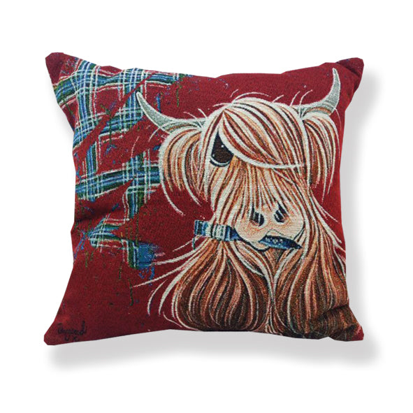 Mcmoo Tartan Paint Cushion 2092952 - Heritage Of Scotland - NA