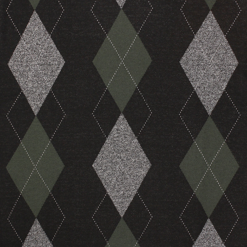 Men's Argyle Ballantrae Jumper Black - Heritage Of Scotland - BLACK