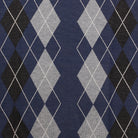 Men's Argyle Ballantrae Jumper Crew Nec Royal Blue - Heritage Of Scotland - ROYAL BLUE