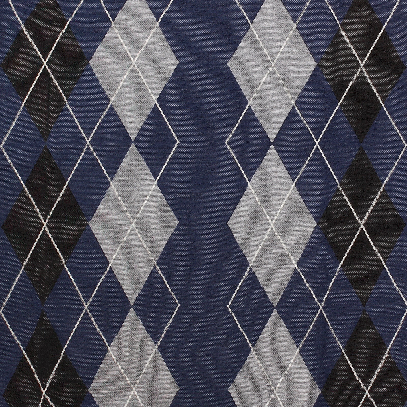 Men's Argyle Ballantrae Jumper Crew Nec Royal Blue - Heritage Of Scotland - ROYAL BLUE