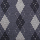 Men's Argyle Ballantrae Jumper Half Zip Blue Melange - Heritage Of Scotland - BLUE MELANGE