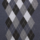 Men's Argyle Ballantrae Jumper Navy Melange - Heritage Of Scotland - NAVY MELANGE