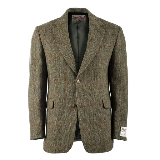 Men's Barra Harris Tweed Jacket Green Check - Heritage Of Scotland - GREEN CHECK