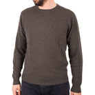 Men's Dunedin Cashmere 100% Cashmere Cr Ptarmigan - Heritage Of Scotland - PTARMIGAN