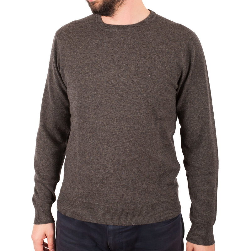 Men's Dunedin Cashmere 100% Cashmere Cr Ptarmigan - Heritage Of Scotland - PTARMIGAN