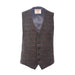 Men's Harris Tweed Lewis Waistcoat Blue Red Check - Heritage Of Scotland - BLUE RED CHECK
