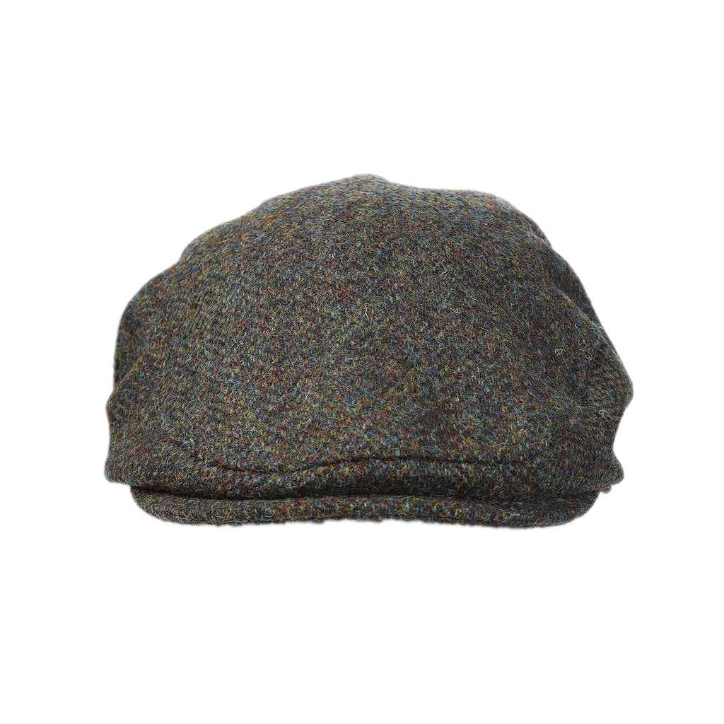 Harris tweed flat cap hot sale green