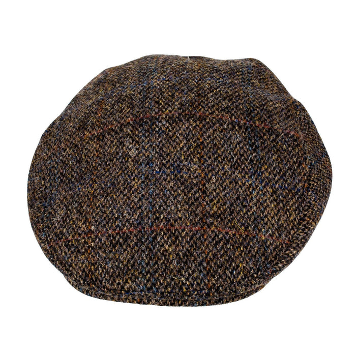 Men's Highland Harris Tweed Flat Cap Grey - Heritage Of Scotland - GREY