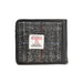 Mens Ht Leather Wallet Grey & Red Check / Black - Heritage Of Scotland - GREY & RED CHECK / BLACK